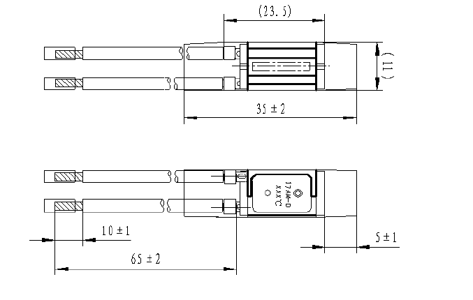 Tipo protector termal bimetálico manual del reset 17AM-D, termal del Uno mismo-control cortada